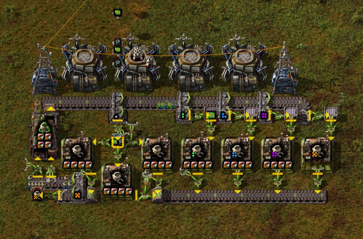 将 construction robot 升级回收至传说品质的示例布局。