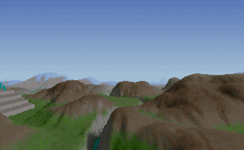 Voxel Space Renderer VGA mode 13h