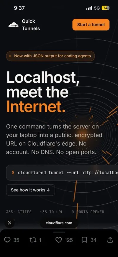 Cloudflare slop website