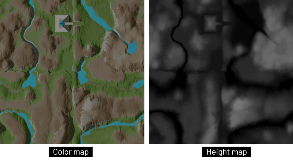 Color map & Height map