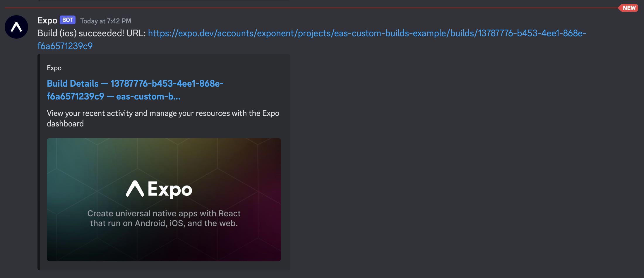 这是该工作流发布的 Discord 消息示例。