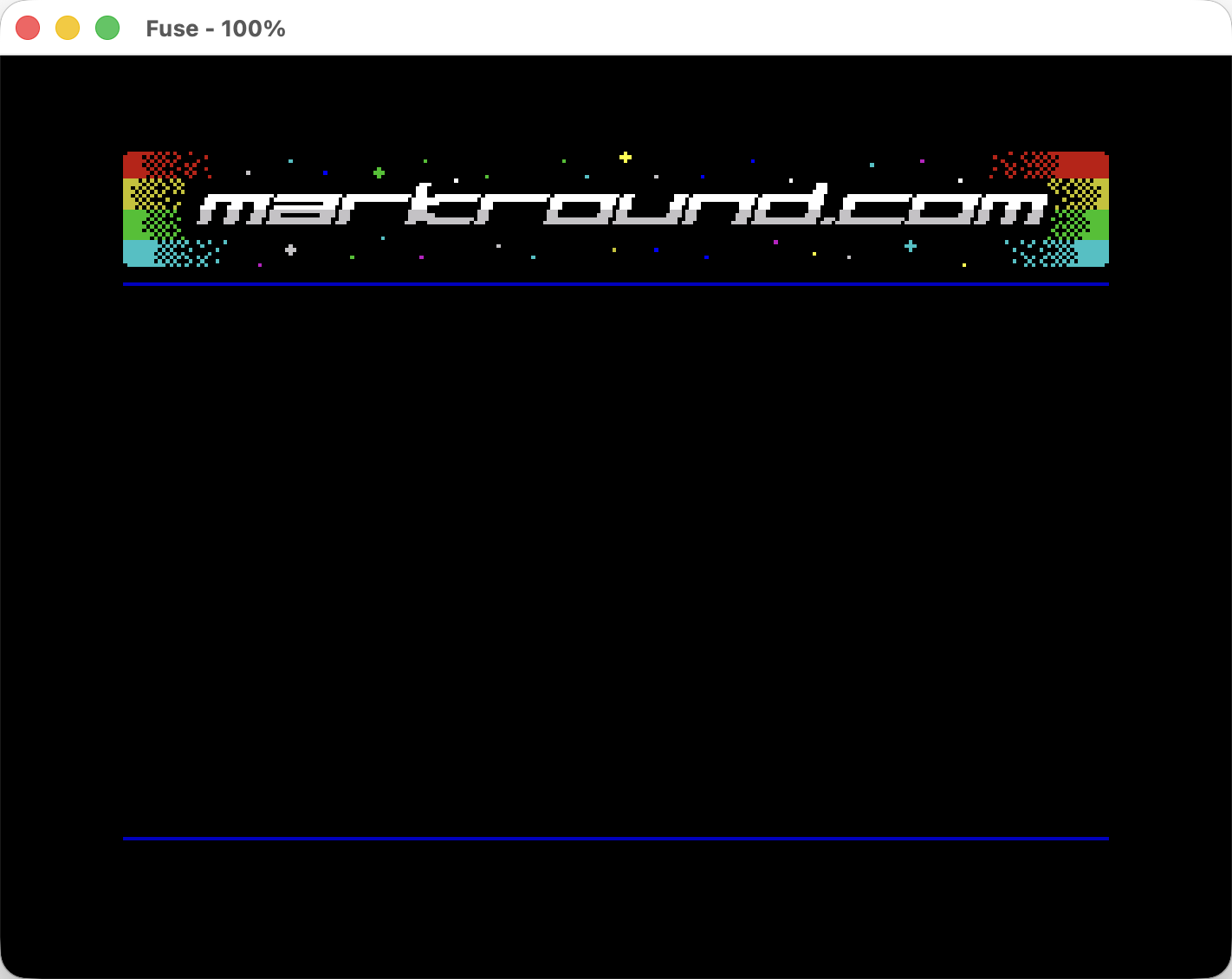 ZX Spectrum 屏幕布局演示