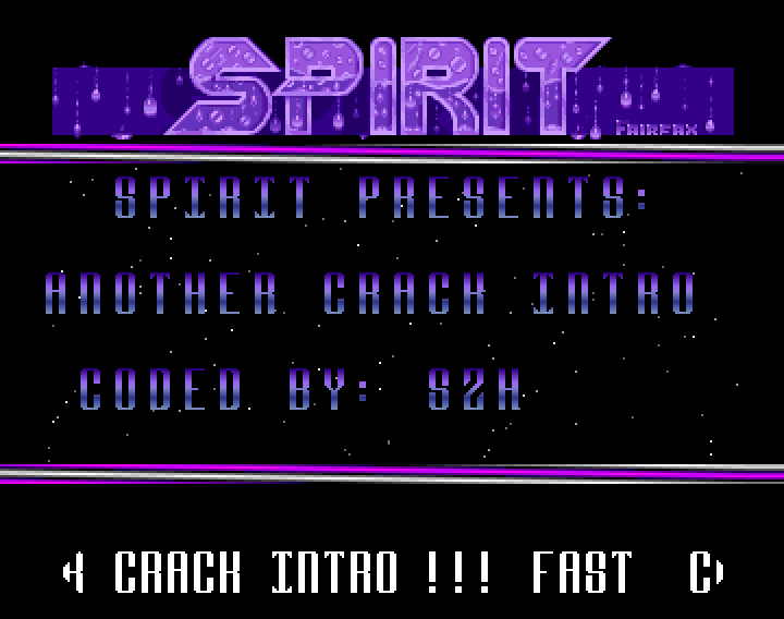 Spirit cracktro 截图