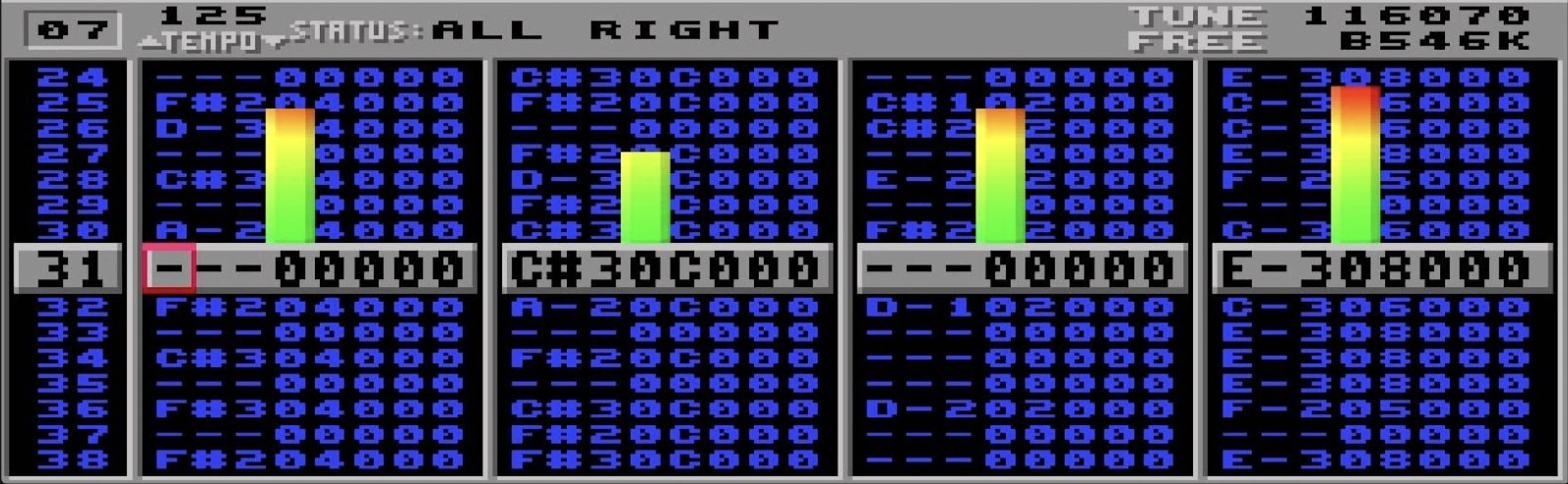 Protracker 截图
