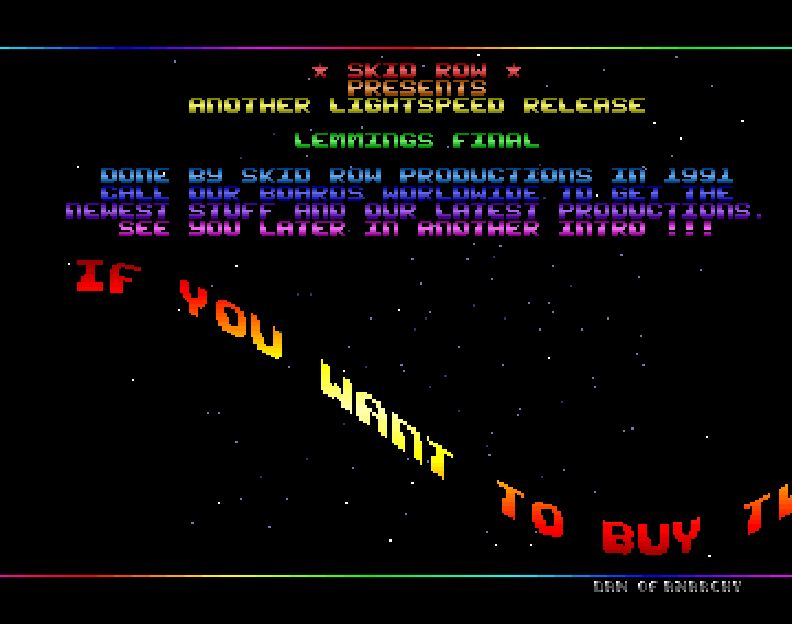 Lemmings cracktro 截图